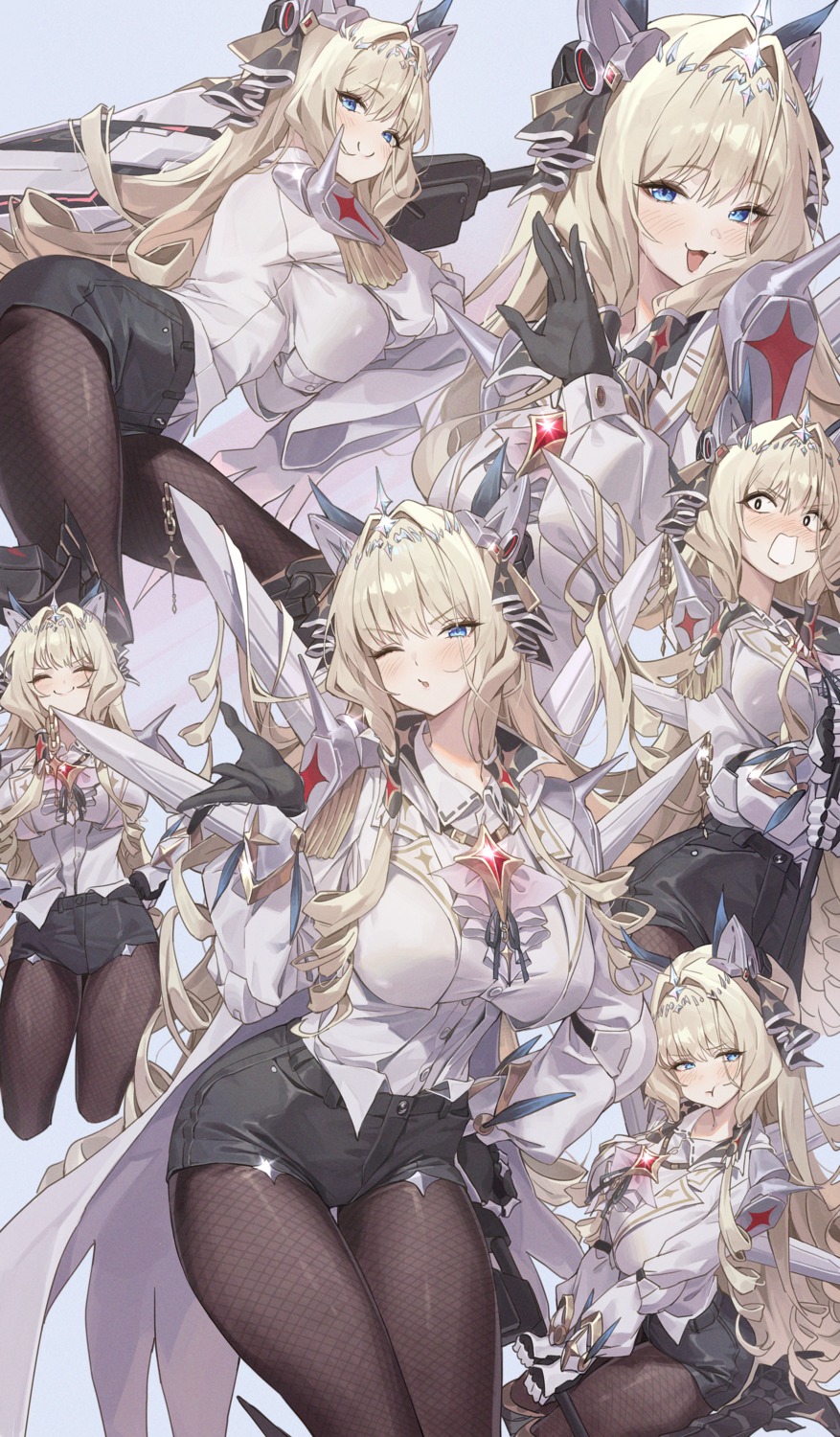 crown_(nikke), fishnets, goddess_of_victory:_nikke, netural, pantyhose, uniform