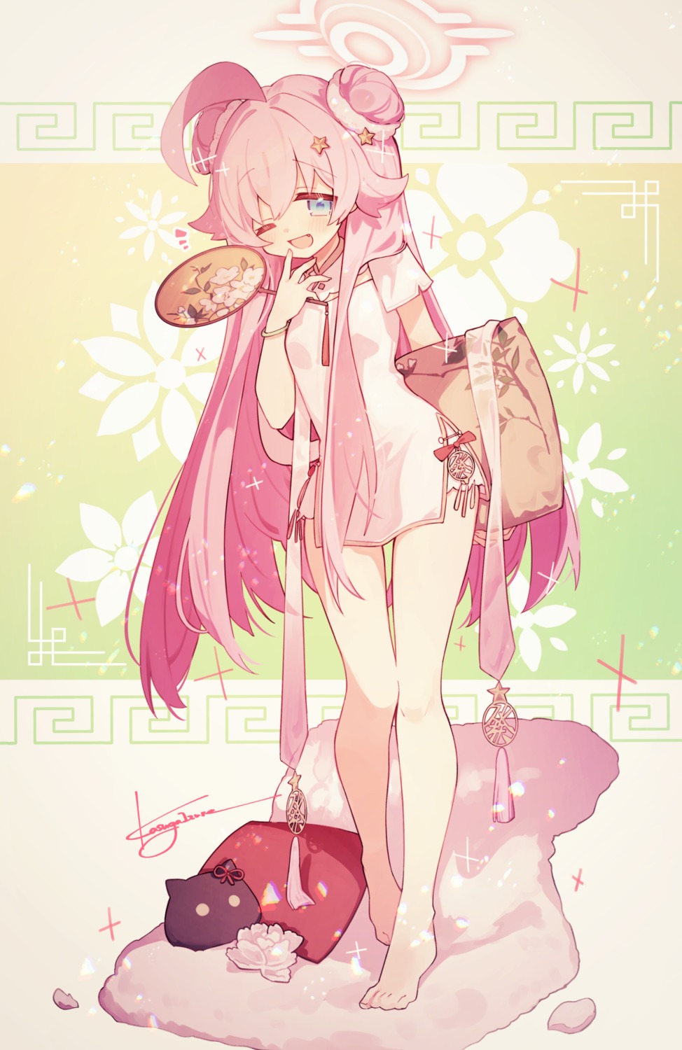 blue_archive, chinadress, halo, kasuga_izure, majsoul, takanashi_hoshino