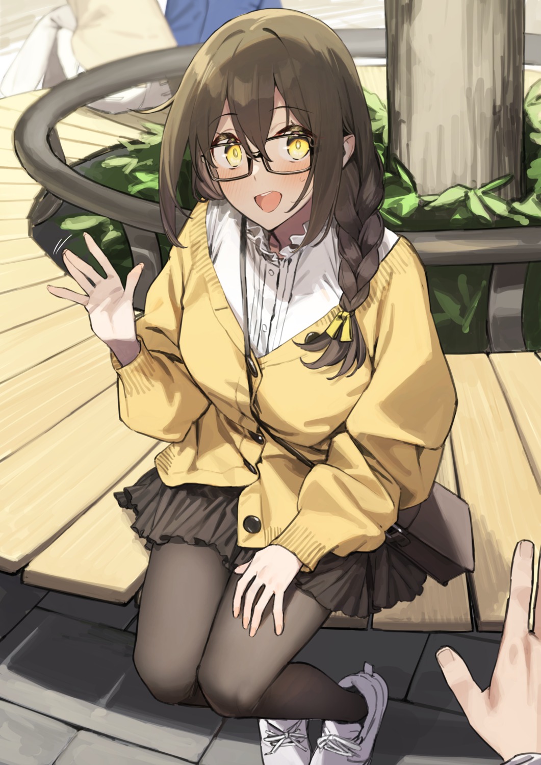 92m, megane, pantyhose, sweater