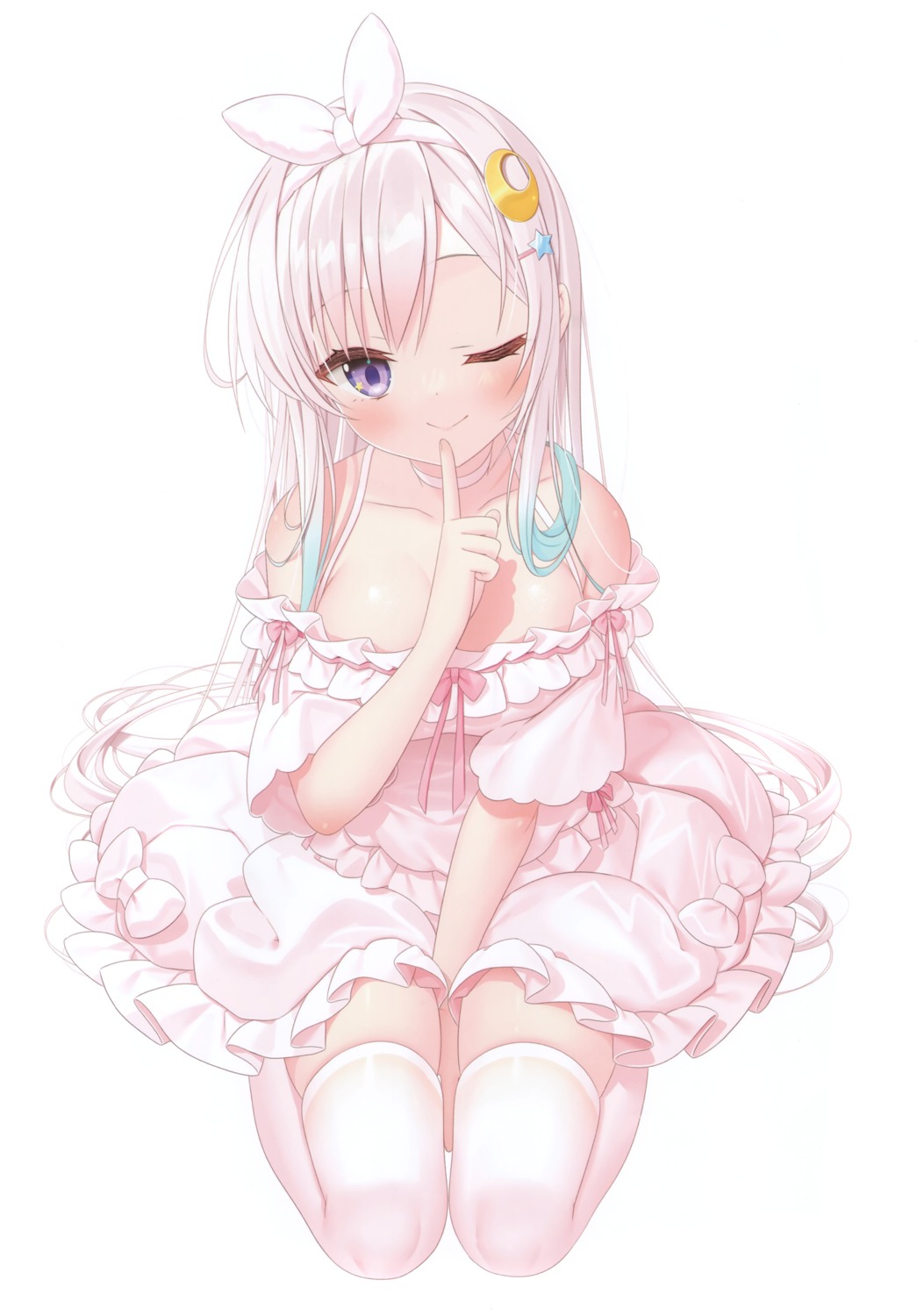 airani_iofifteen, animal_herb, hololive, hololive_indonesia, pajama, thighhighs, yano_mitsuki