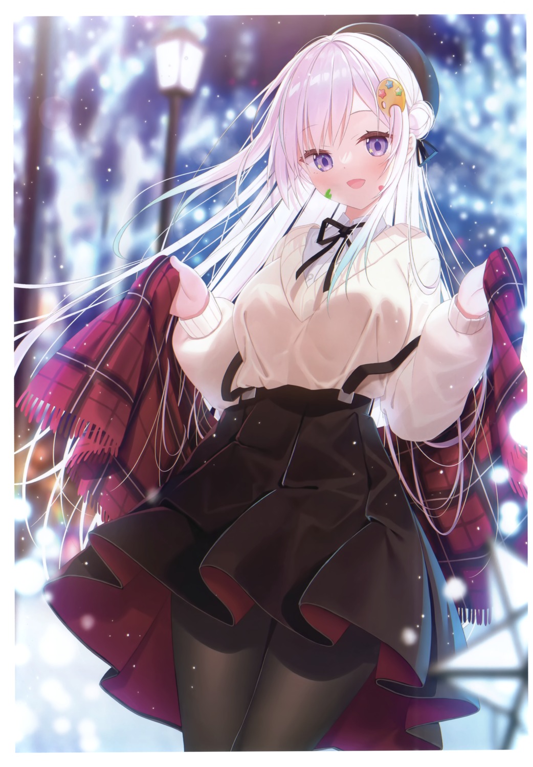 airani_iofifteen, animal_herb, hololive, hololive_indonesia, pantyhose, skirt_lift, sweater, yano_mitsuki