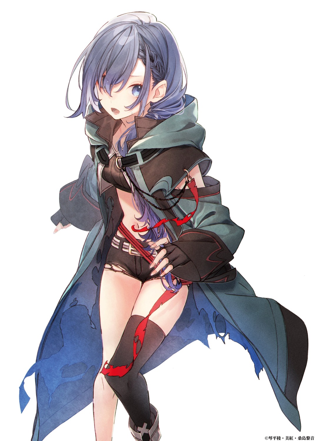 isekai_de_cheat_skill_wo_te_ni_shita_ore_wa_genjitsu_sekai_wo_mo_musou_suru, kuwashima_rein, luna_(iseleve), thighhighs, torn_clothes