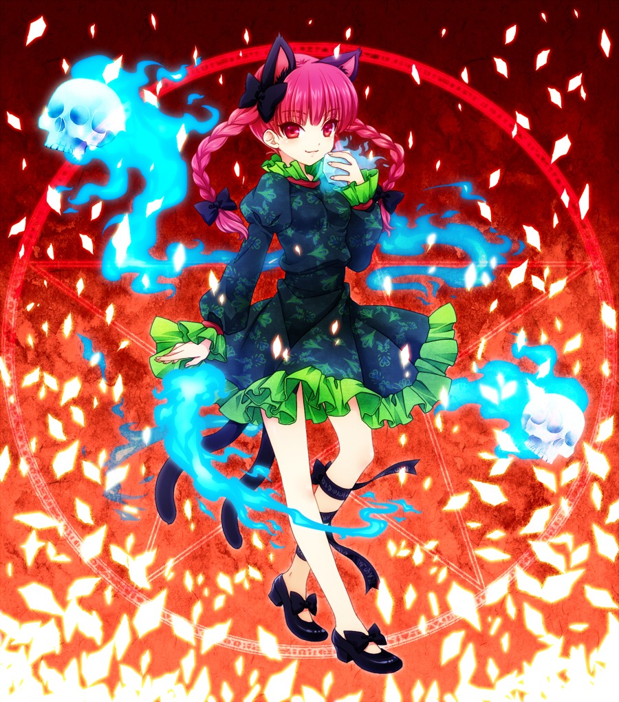 animal_ears, kaenbyou_rin, mochiya_marosuke, nekomimi, touhou