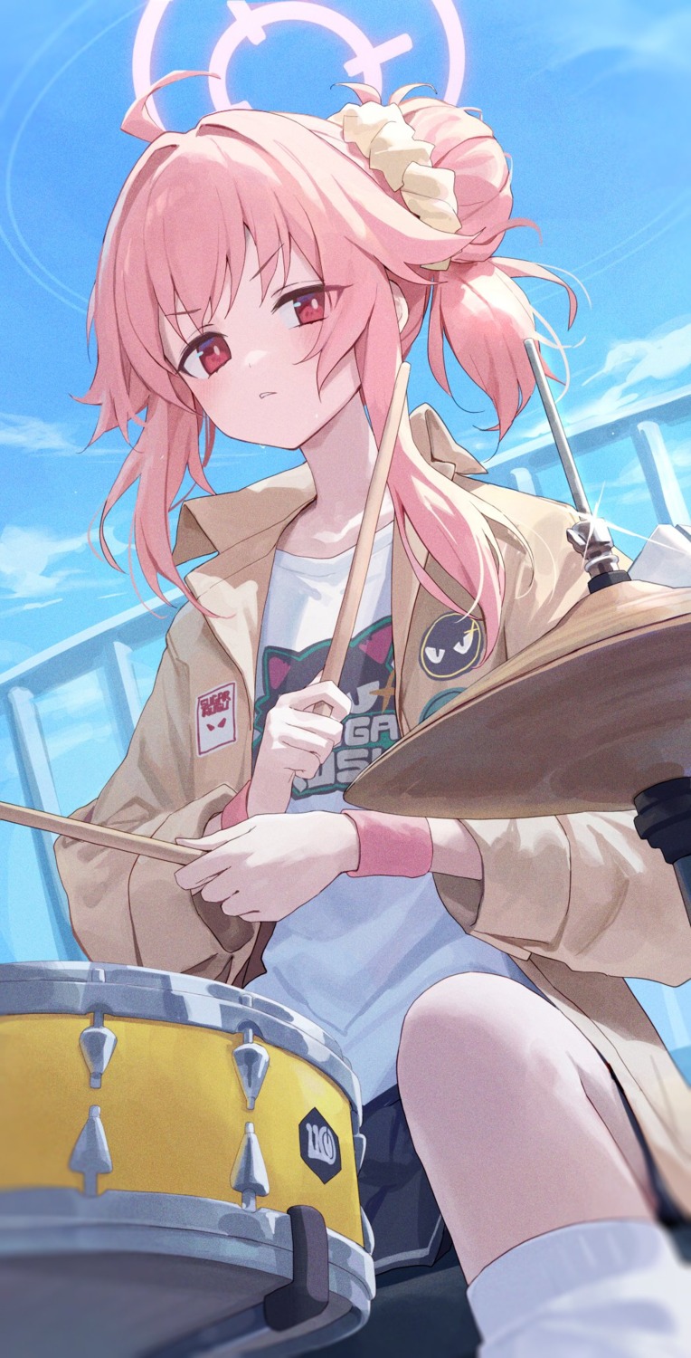 blue_archive, halo, kakutasu, uniform, yutori_natsu