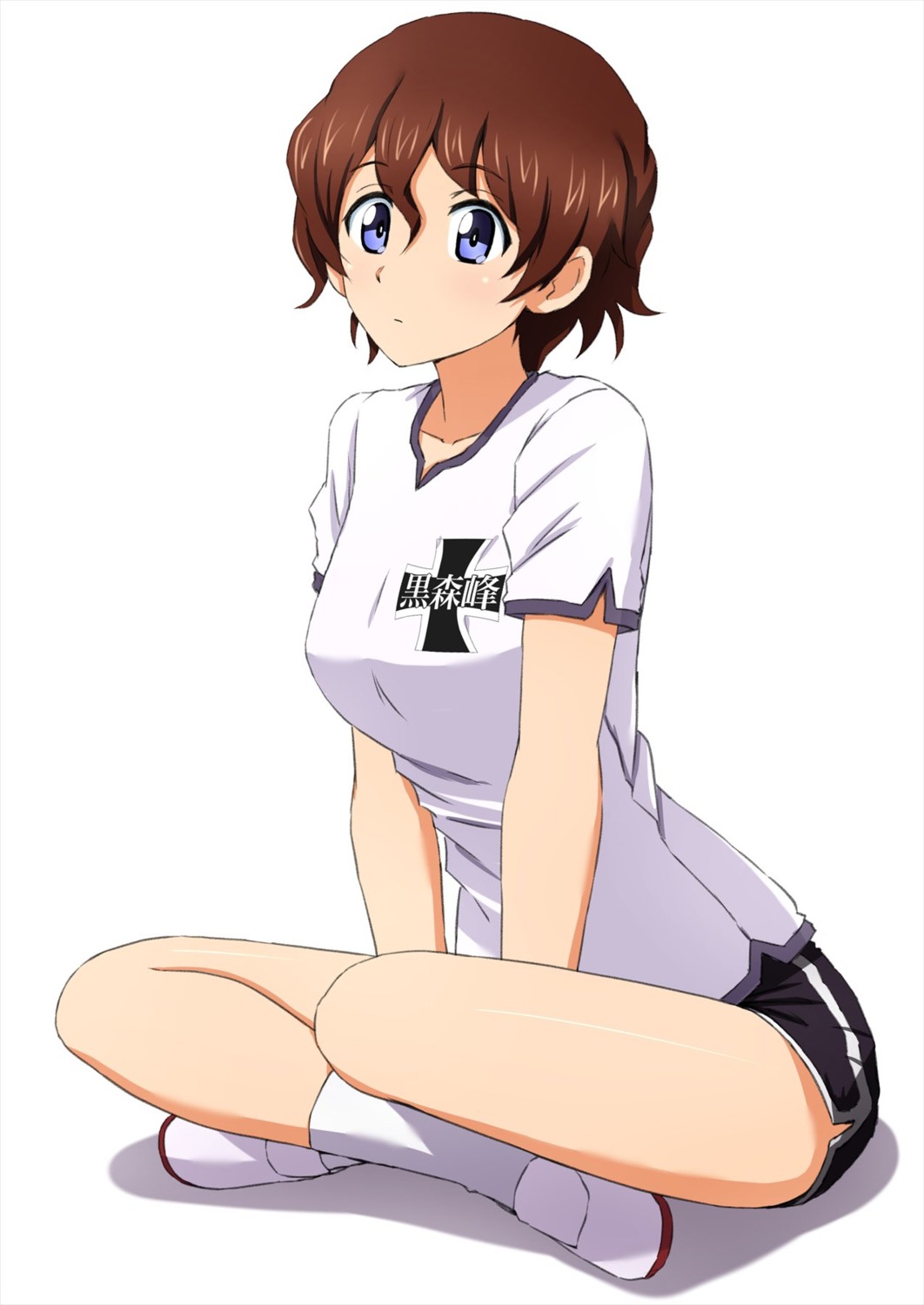 akaboshi_koume, girls_und_panzer, gym_uniform, omachi_(slabco)