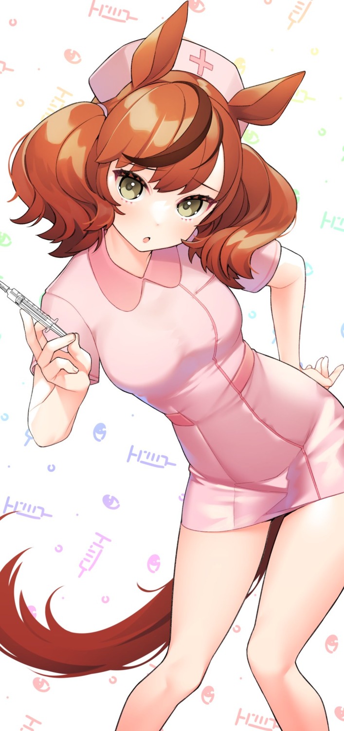 animal_ears, giuniu, nice_nature_(umamusume), nurse, tail, uma_musume_pretty_derby