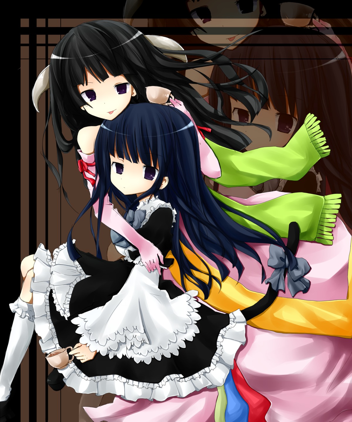 featherine_augustus_aurora, frederica_bernkastel, maid, rincat, umineko_no_naku_koro_ni