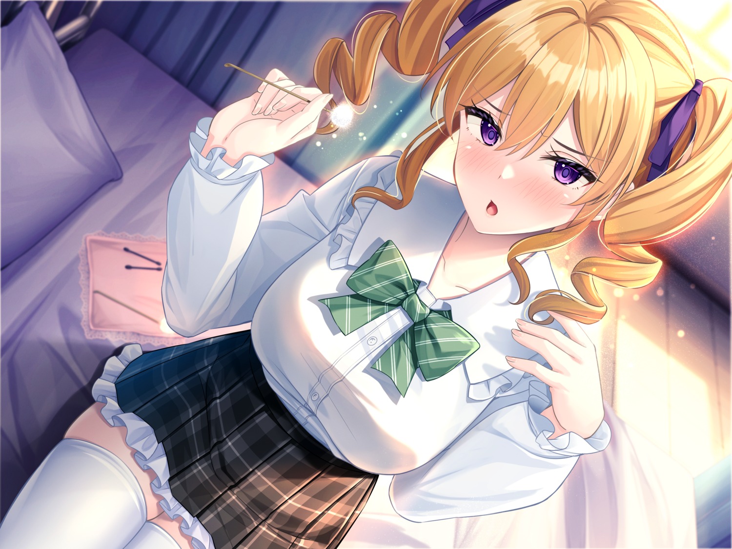 raro, seifuku, super_nagoyaka, thighhighs