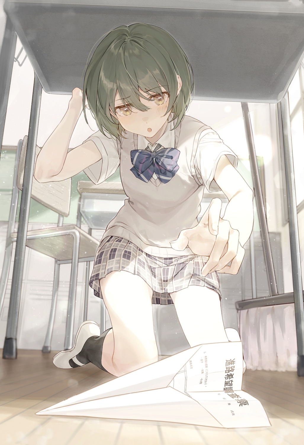 nanakusa_nichika, rain_(regen), seifuku, sweater, the_idolm@ster, the_idolm@ster_shiny_colors