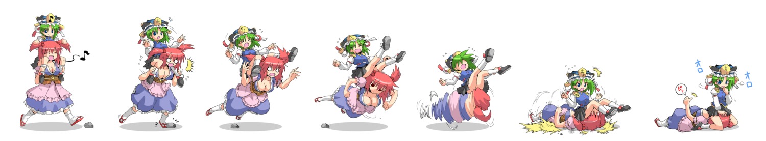 cleavage, kurokarasu, onozuka_komachi, shikieiki_yamaxanadu, touhou