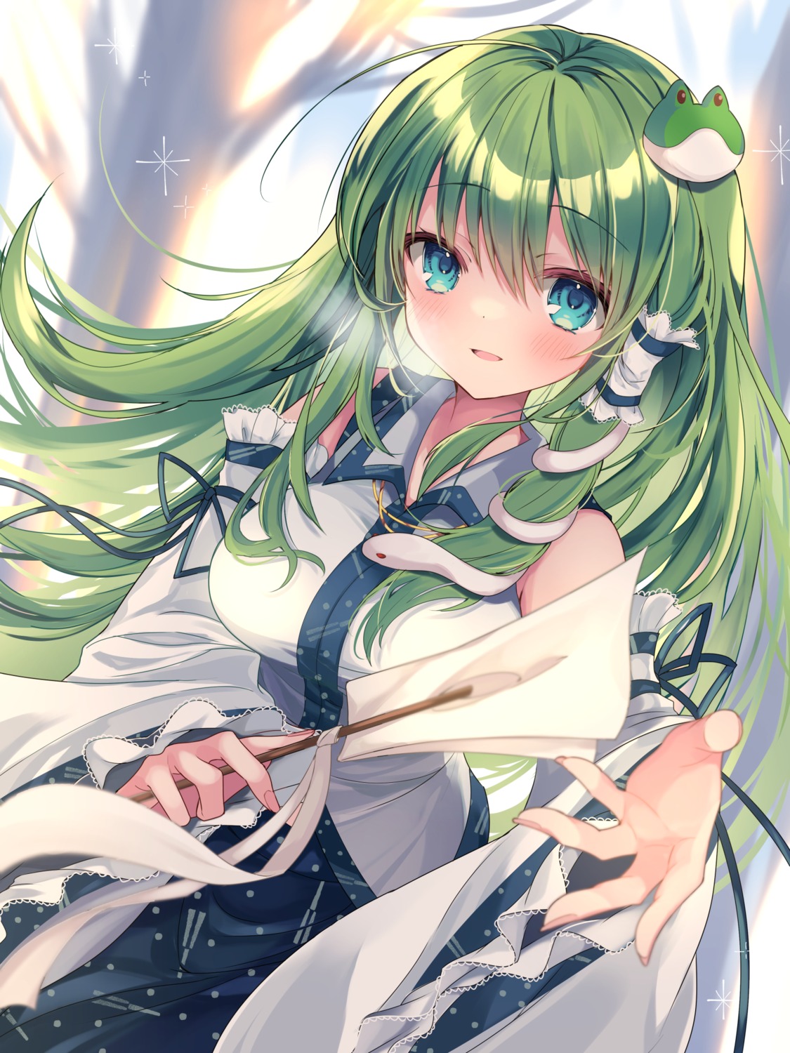 japanese_clothes, kasane_(sanelta), kochiya_sanae, touhou