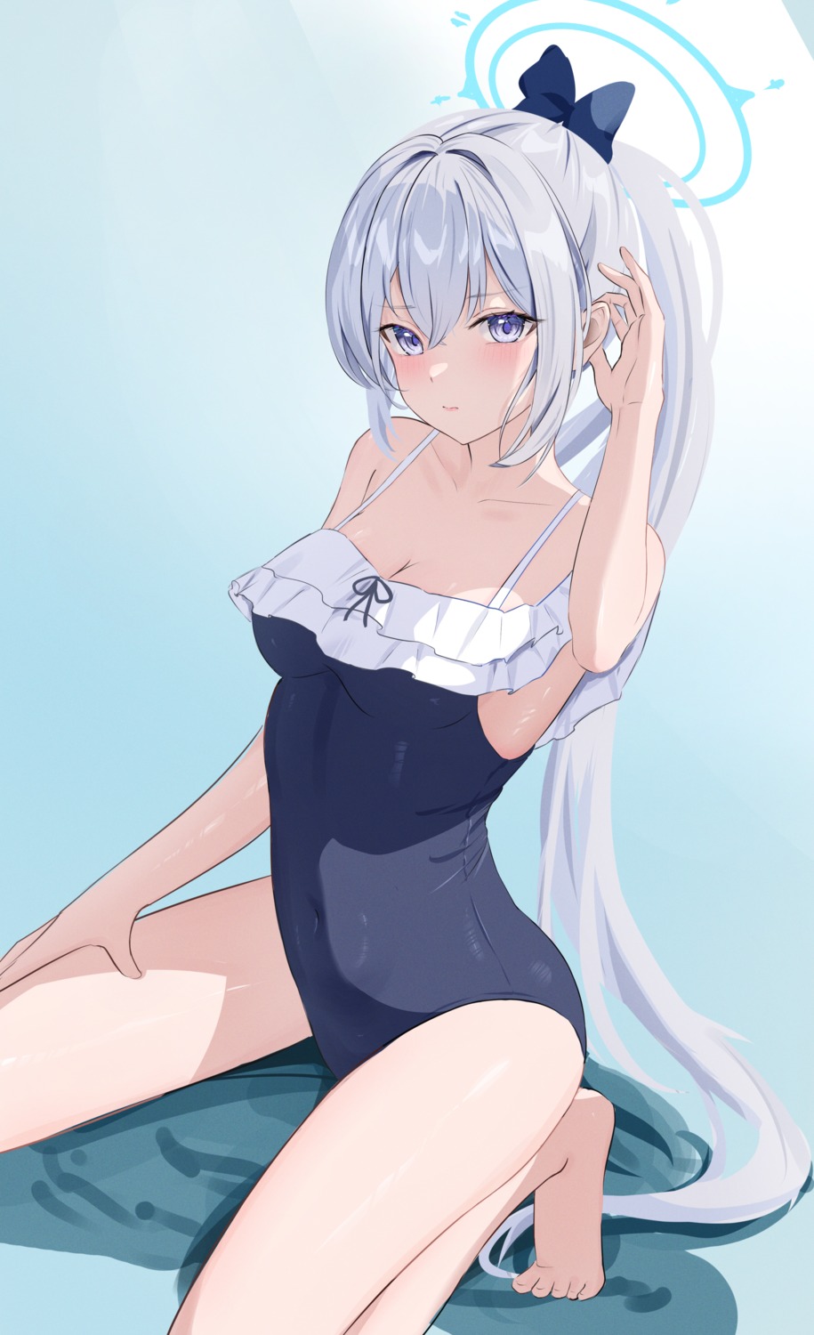 blue_archive, halo, pharmarr, swimsuits, tsukiyuki_miyako