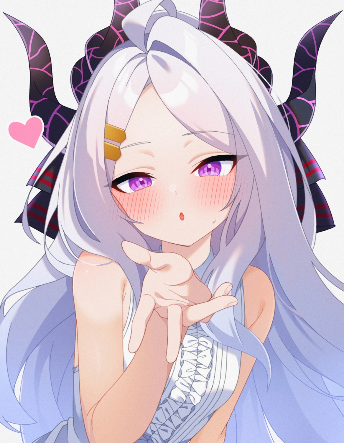 blue_archive, horns, karaage_(xxxmido02), sorasaki_hina