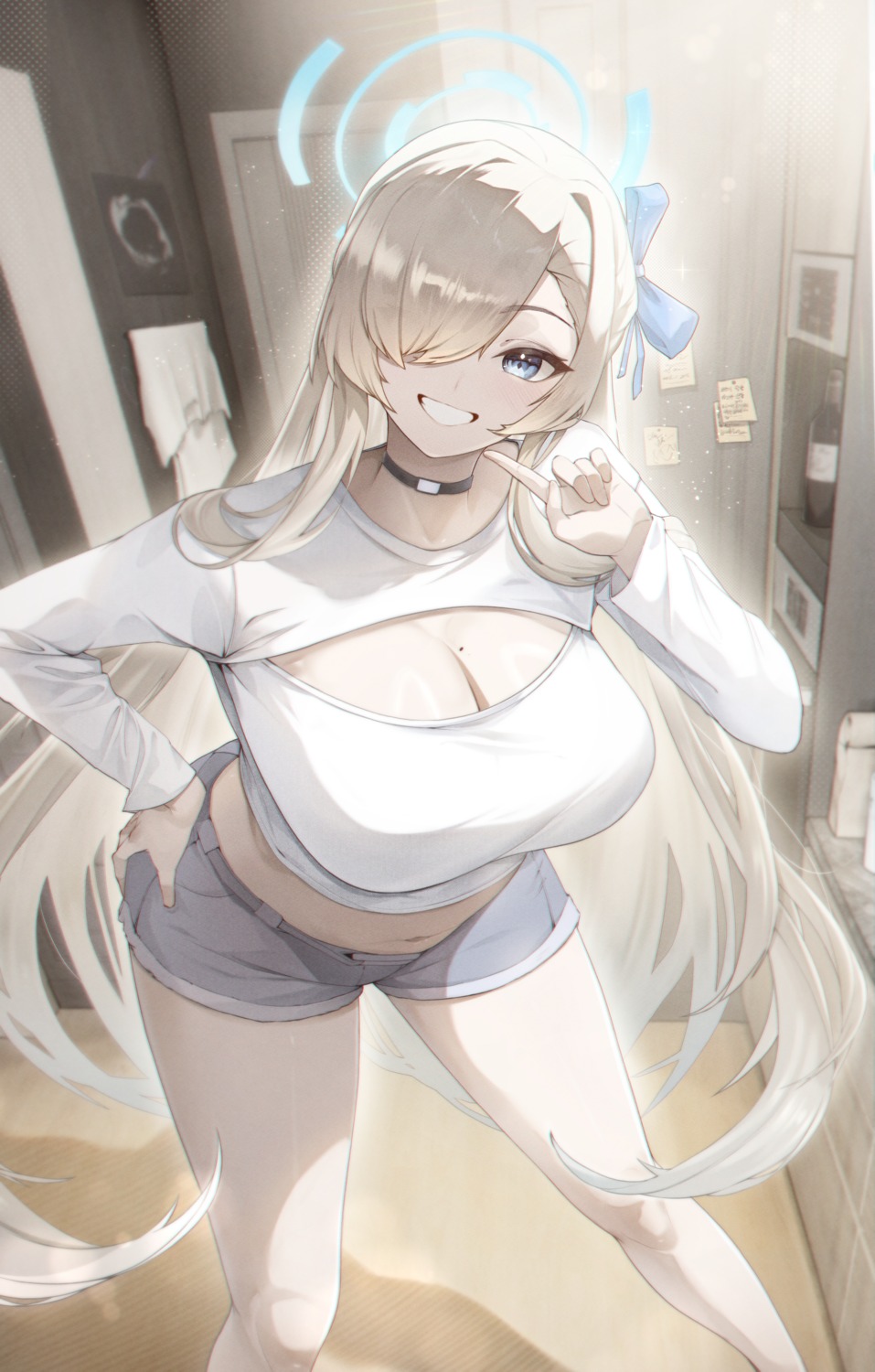 blue_archive, cleavage, halo, ichinose_asuna, micasa_tto