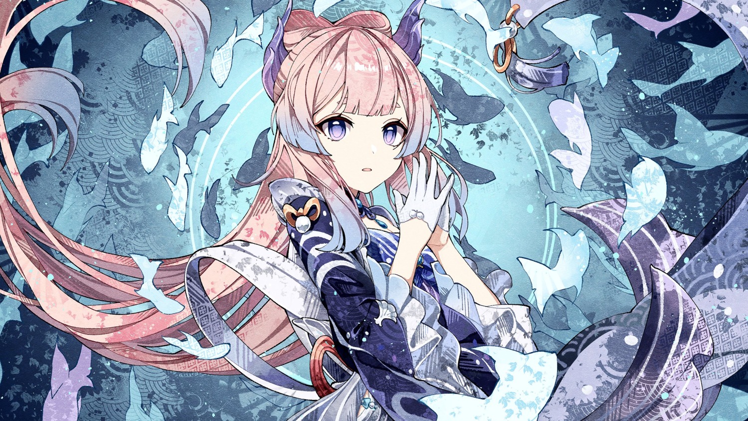 cha_hanare, genshin_impact, sangonomiya_kokomi