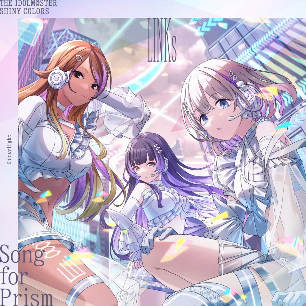 cleavage, disc_cover, garter, headphones, im@ssc_kaihatsu_team, izumi_mei, mayuzumi_fuyuko, see_through