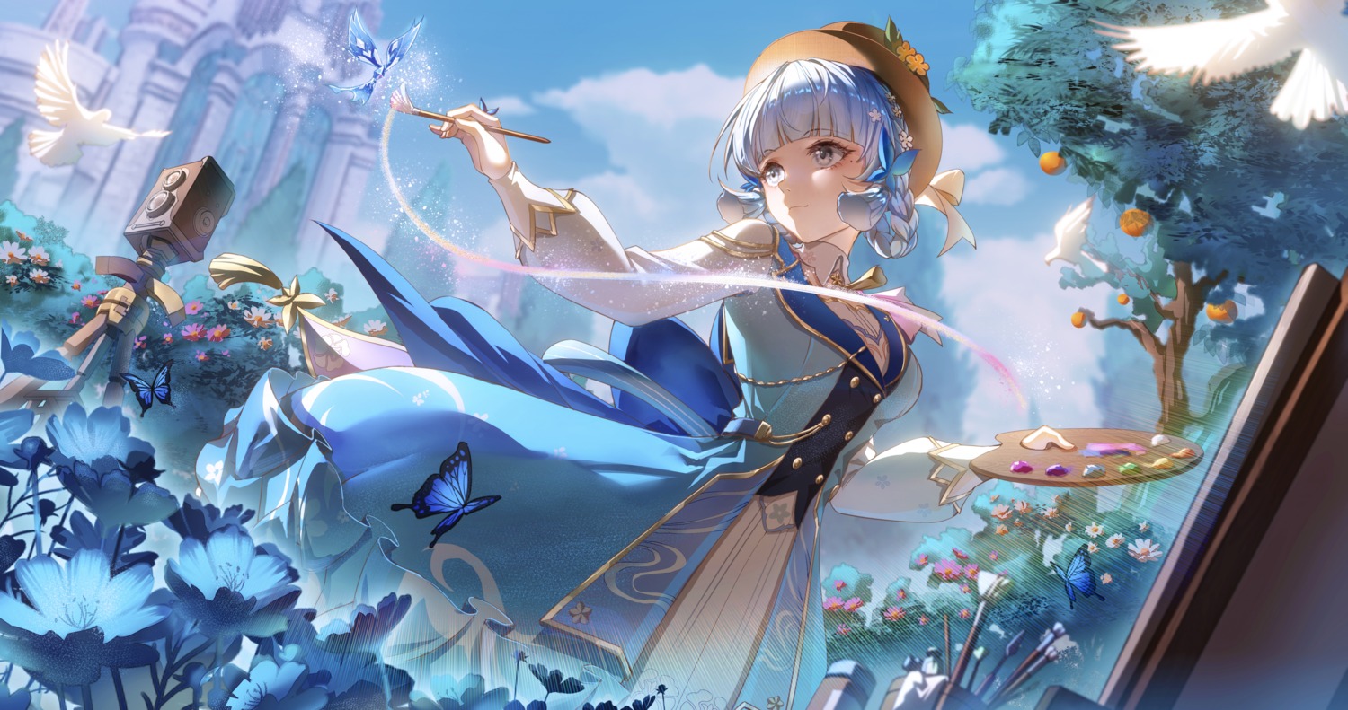 dress, genshin_impact, kamisato_ayaka, yiyu_qing_mang