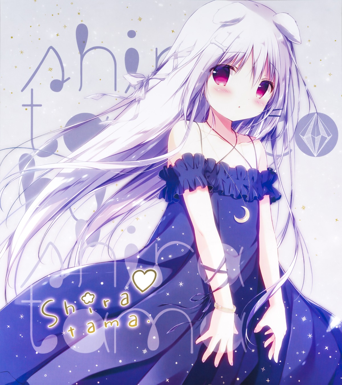 animal_ears, dress, inumimi, shiratama, shiroi_inu