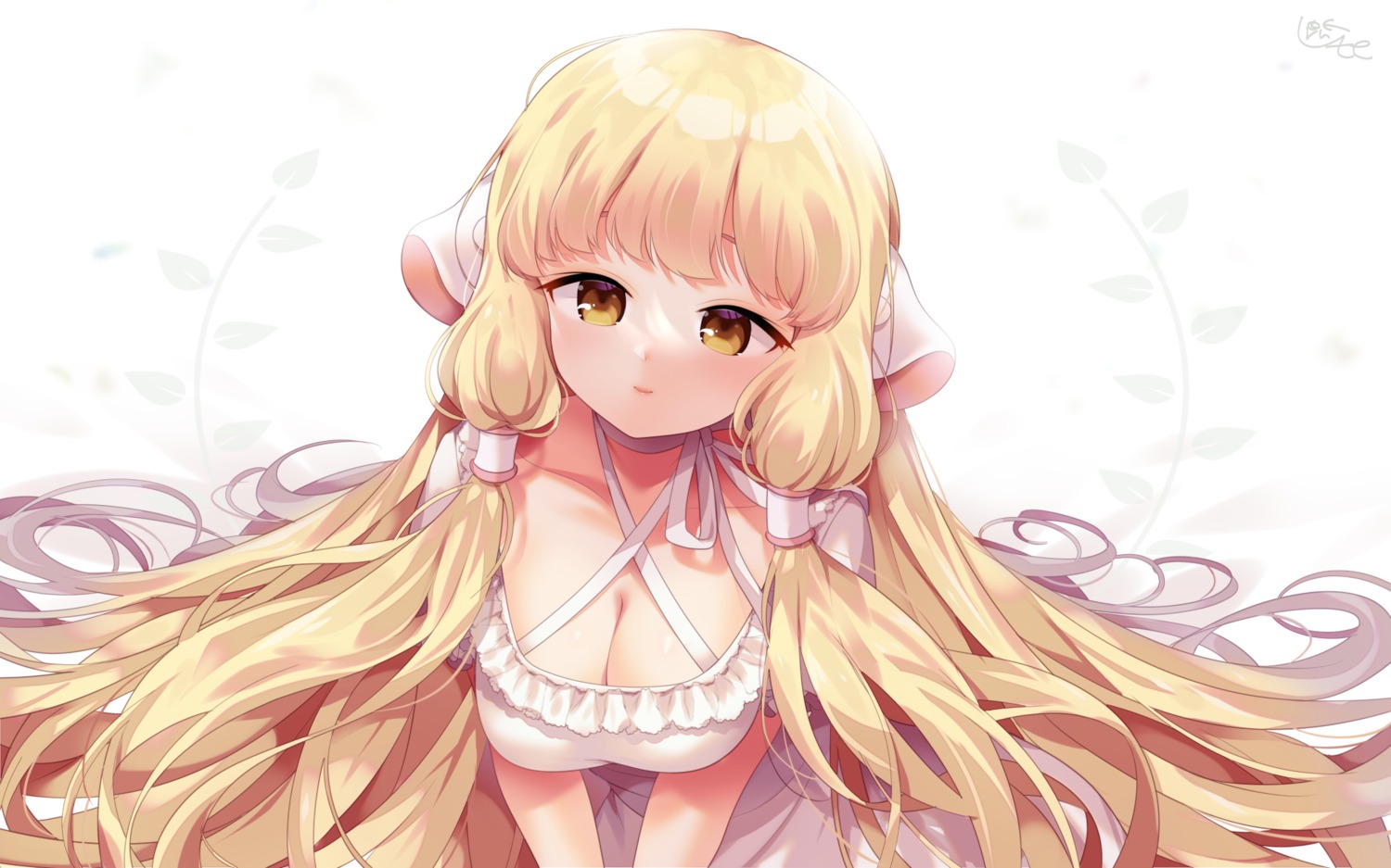 animal_ears, chii, chobits, cleavage, dress, urute