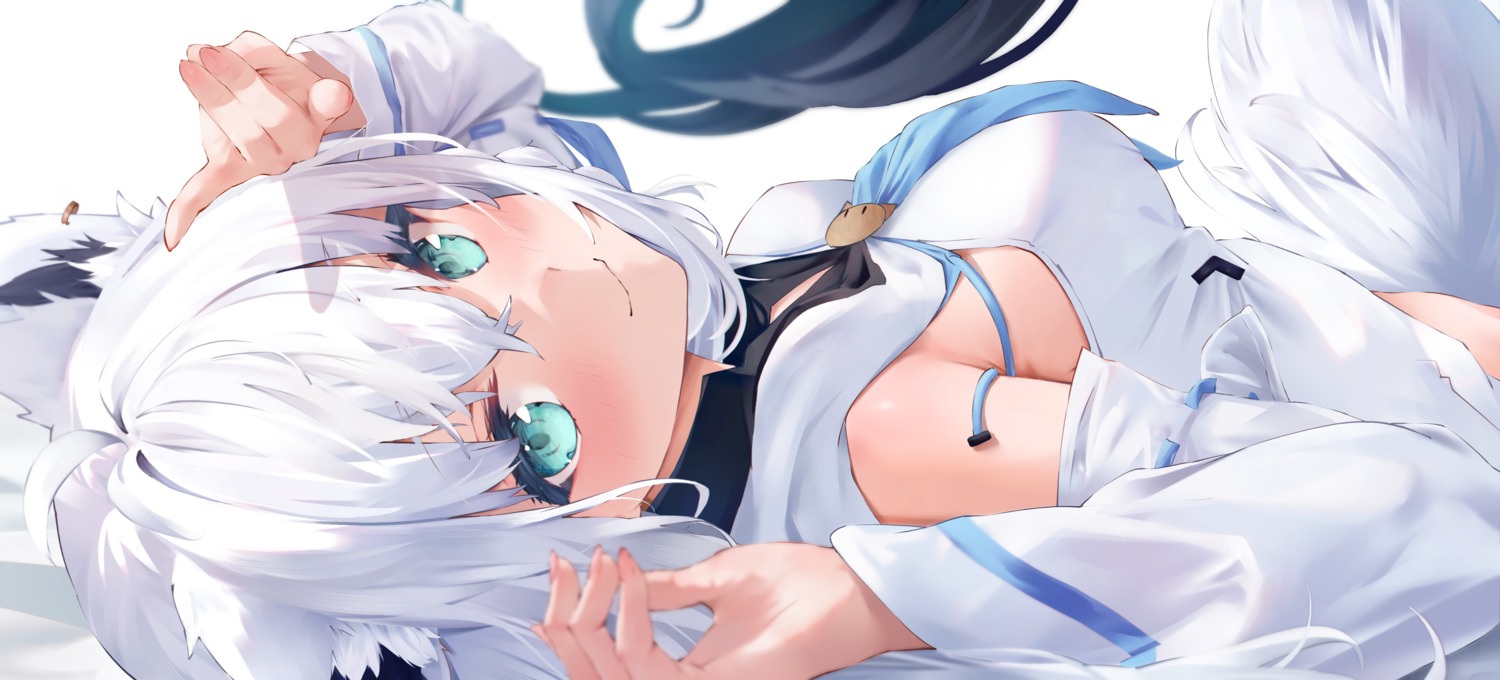 animal_ears, hololive, hololive_gamers, kitsune, shirakami_fubuki, tail, uechin_ewokaku