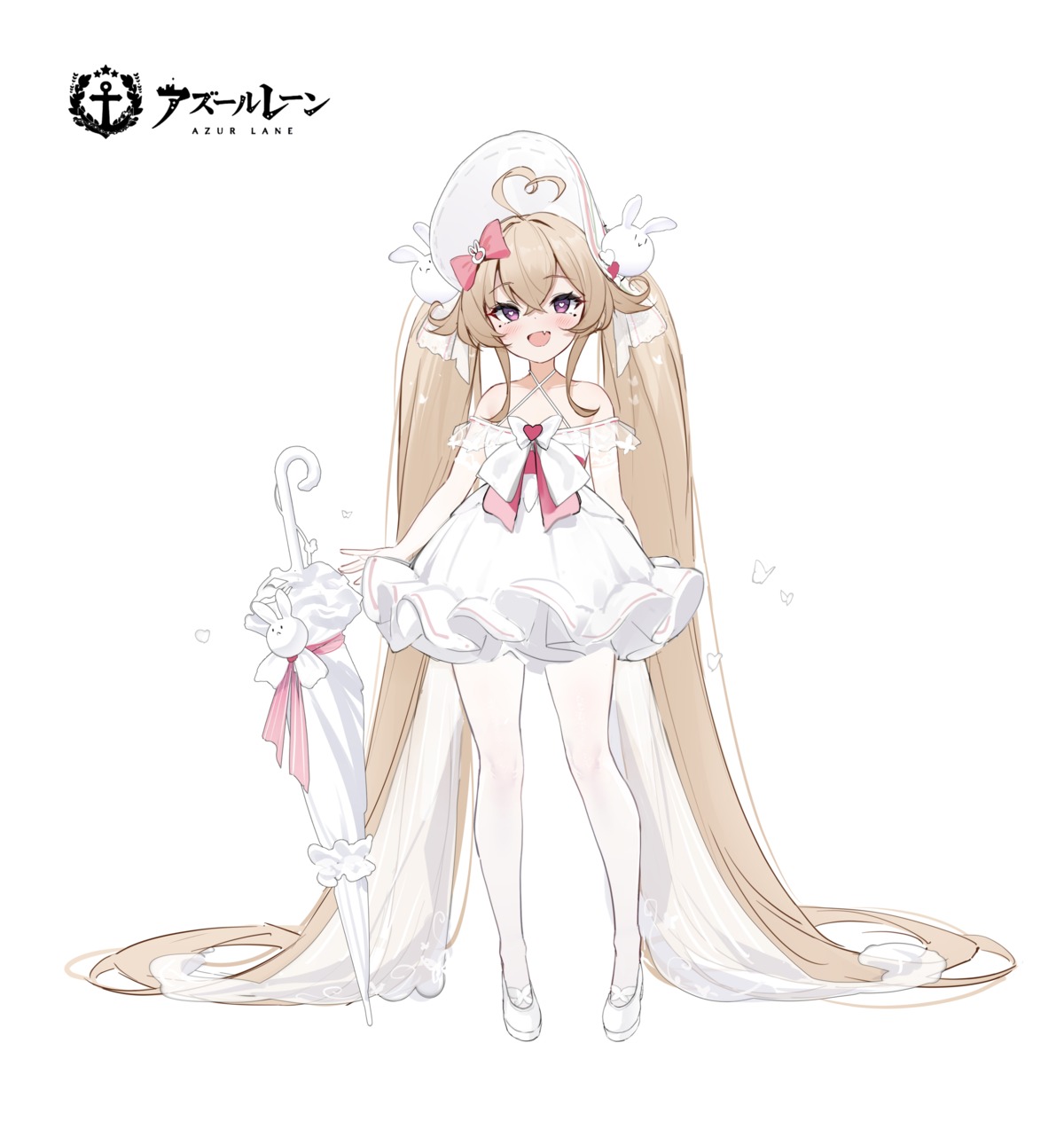 attilio_regolo_(azur_lane), azur_lane, dress, heels, k.t.cube, no_bra, pantyhose, see_through, umbrella
