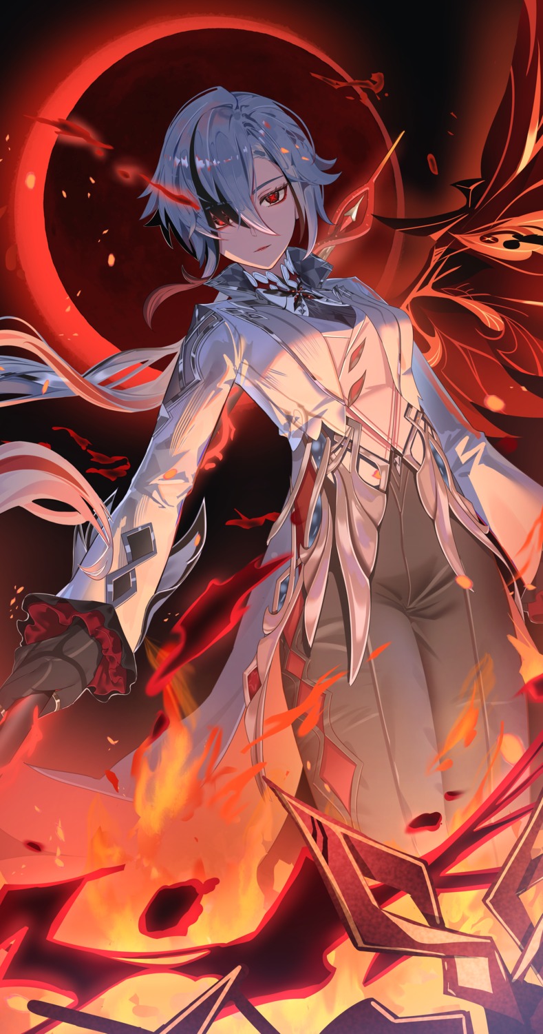arlecchino, genshin_impact, komiya_latte, weapon, wings