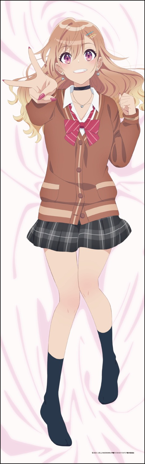 dakimakura, seifuku, seiyuu_radio_no_uraomote, sweater, tagme, utatane_yasumi