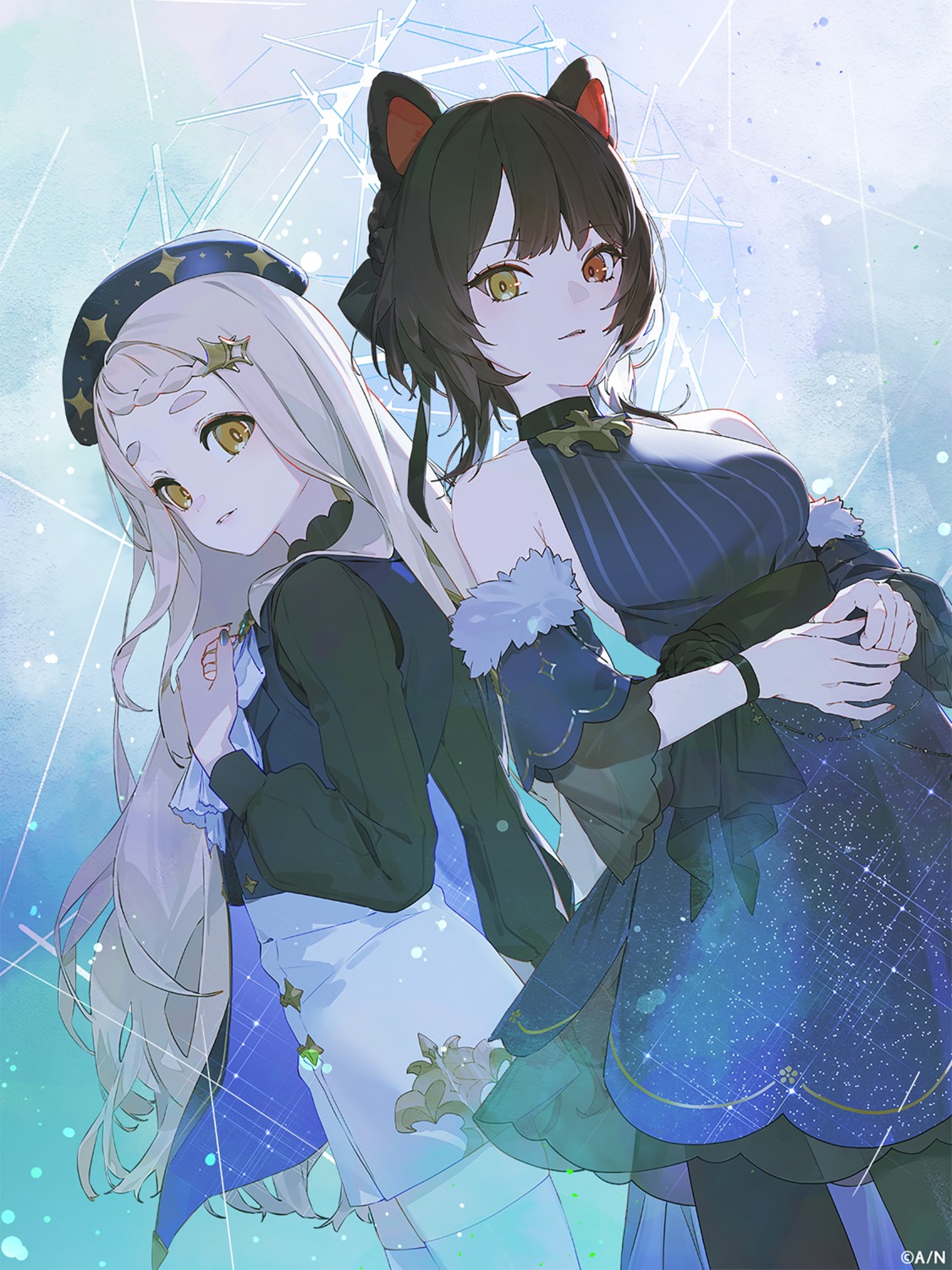 animal_ears, heterochromia, inui_toko, inumimi, machita_chima, nijisanji, no_bra, pantyhose