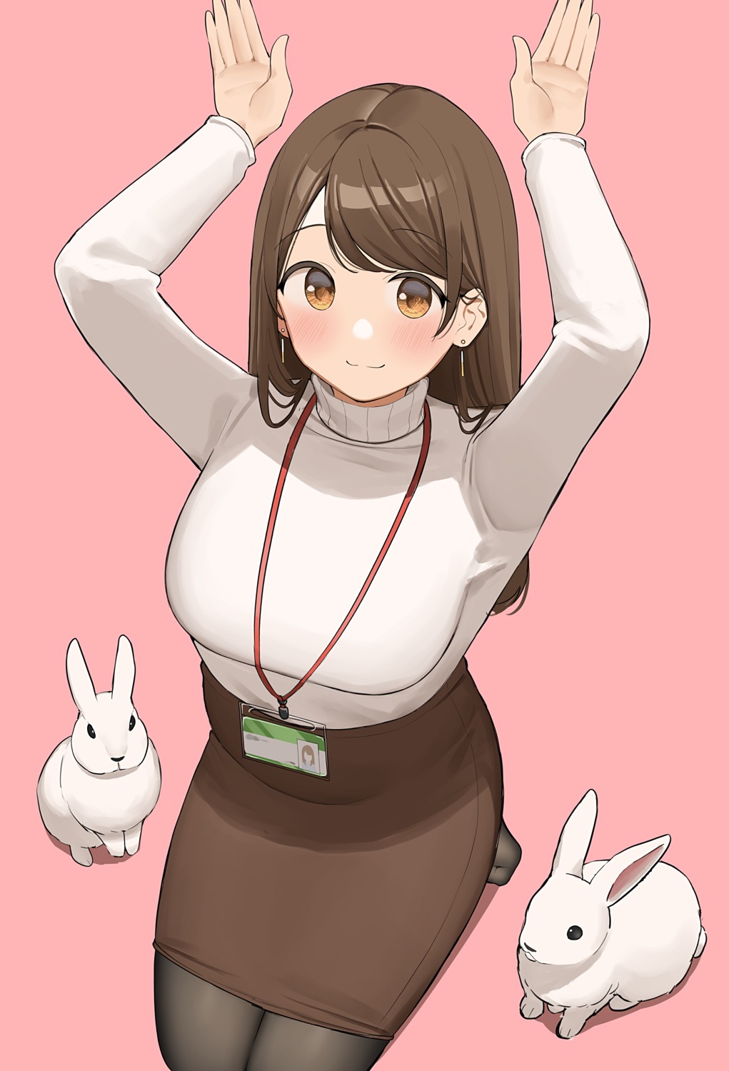 ol-chan_(ol_mahonanoka), ol_mahonanoka, pantyhose, sweater