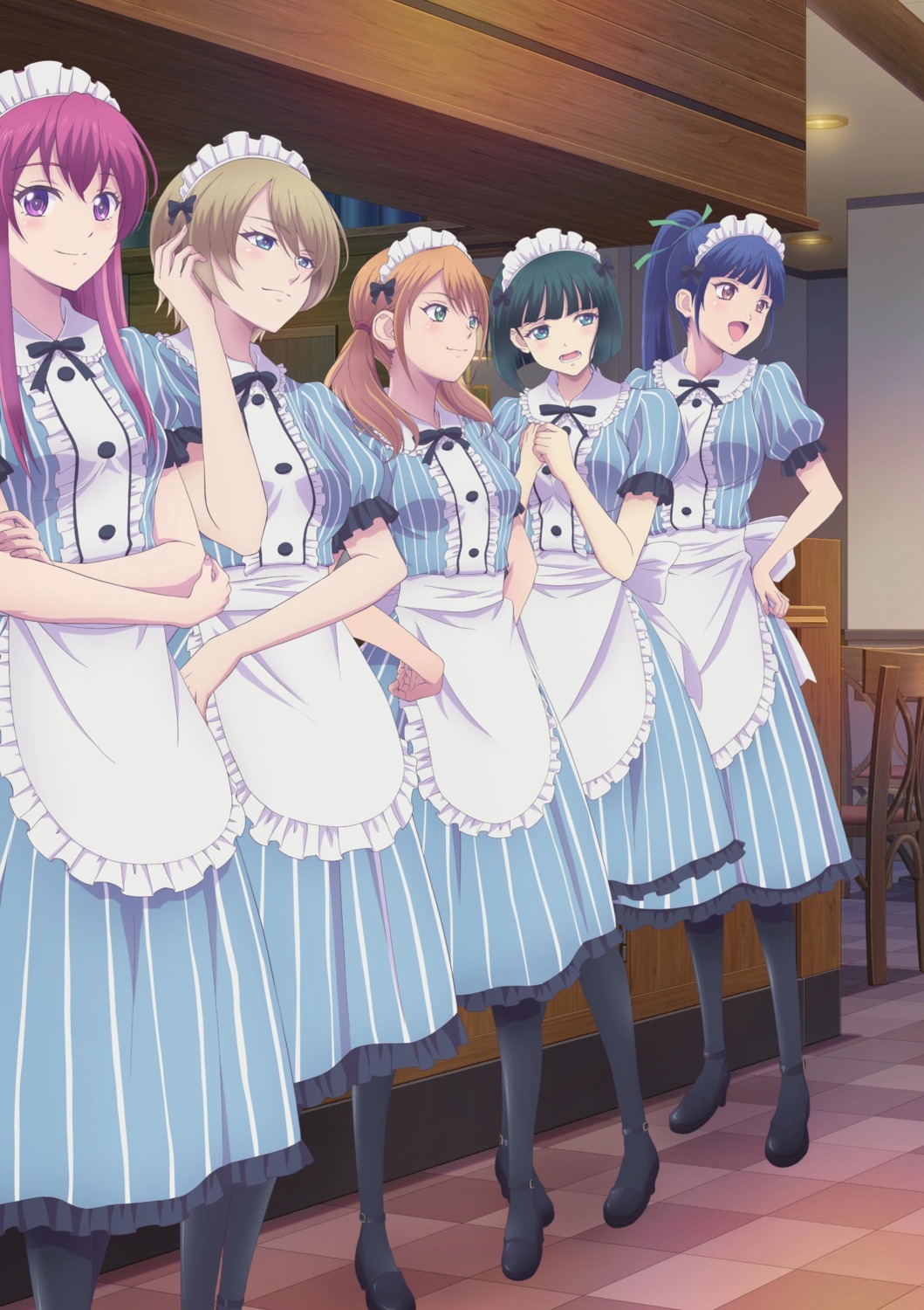 heels, hououji_akane, maid, makuzawa_ouka, megami_no_café_terrace, ono_shiragiku, pantyhose, tagme
