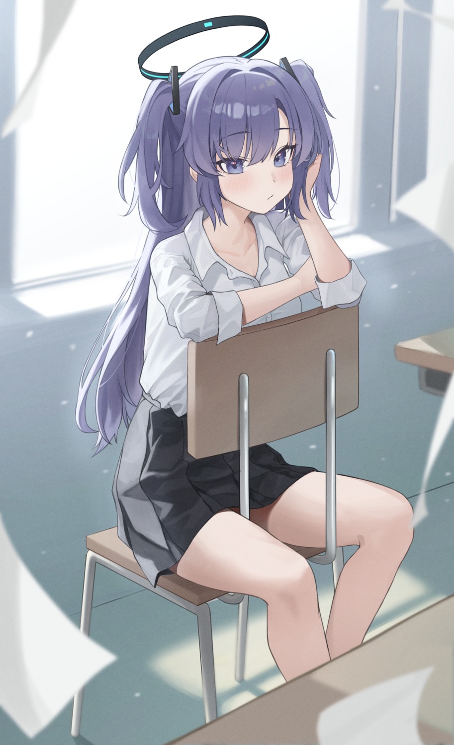 blue_archive, halo, hayase_yuuka, seifuku, seungju