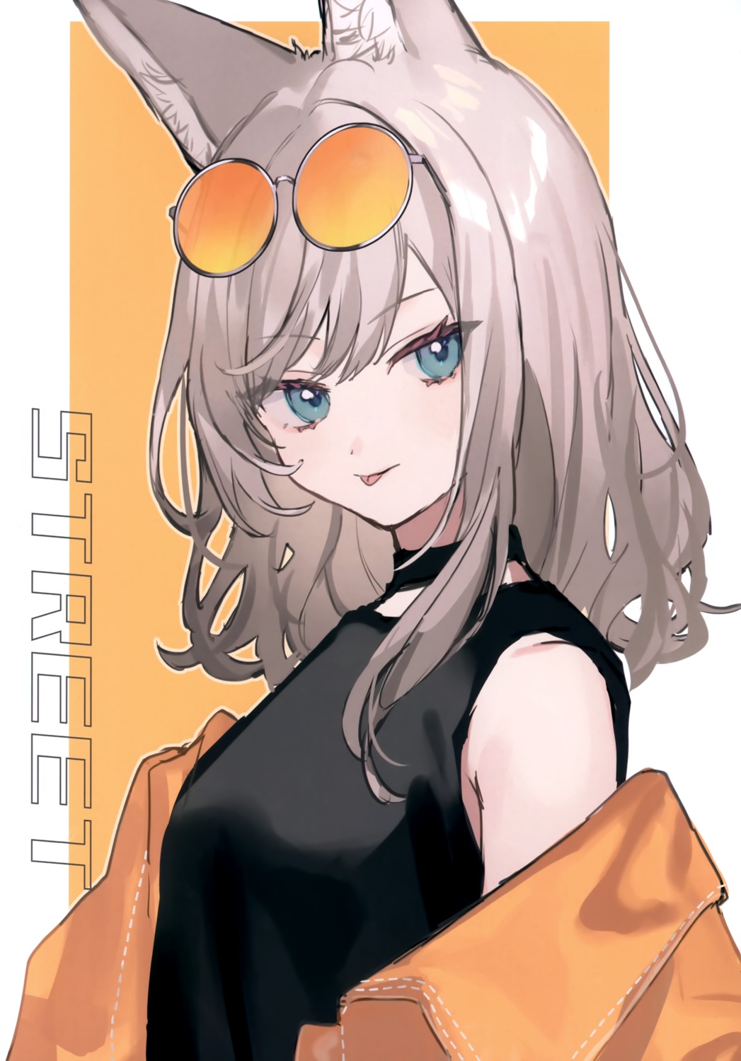 animal_ears, kinako_mocchi, kitsune, megane, shugao