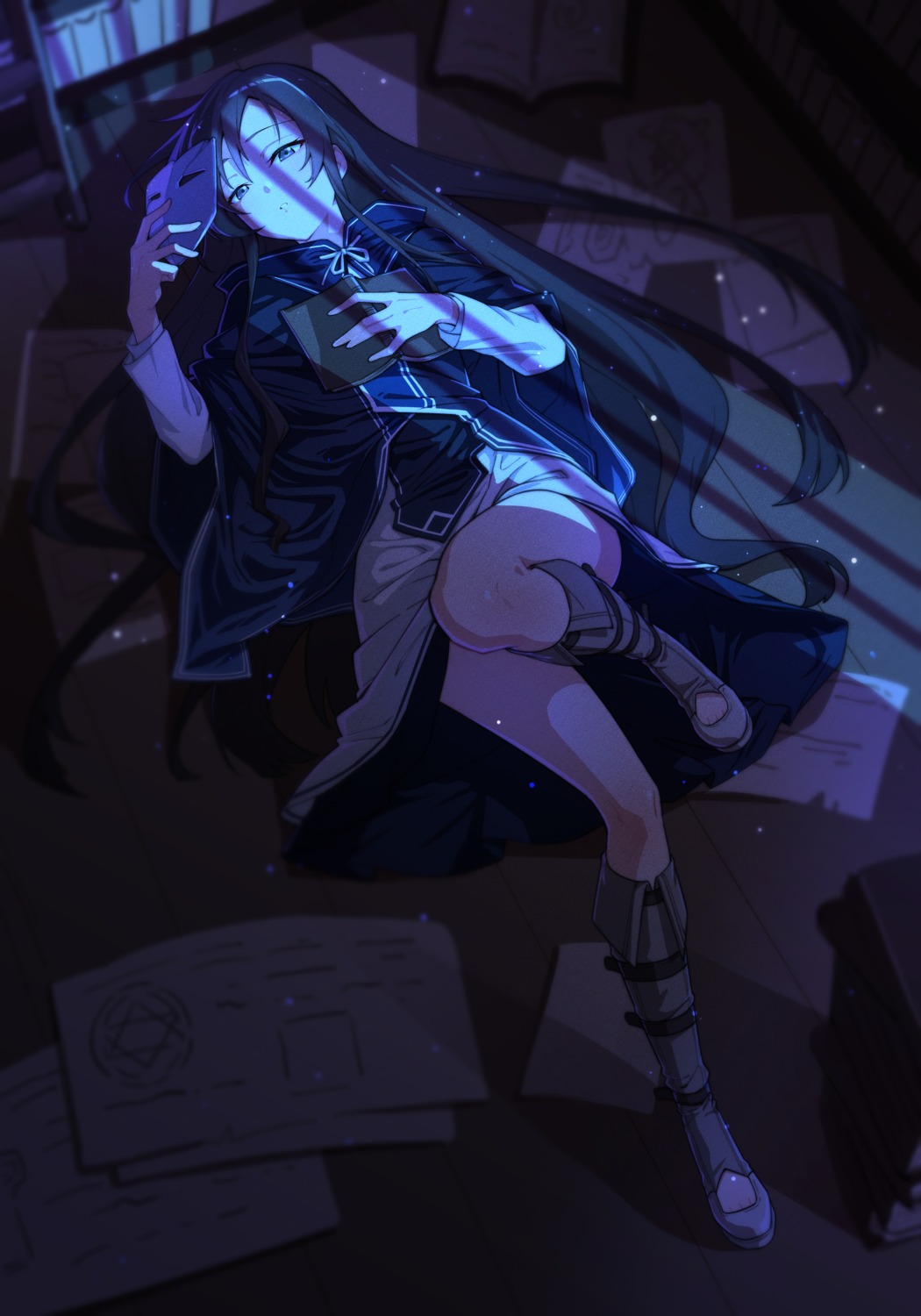 eris_kissaten, mushoku_tensei, nanahoshi_shizuka, skirt_lift