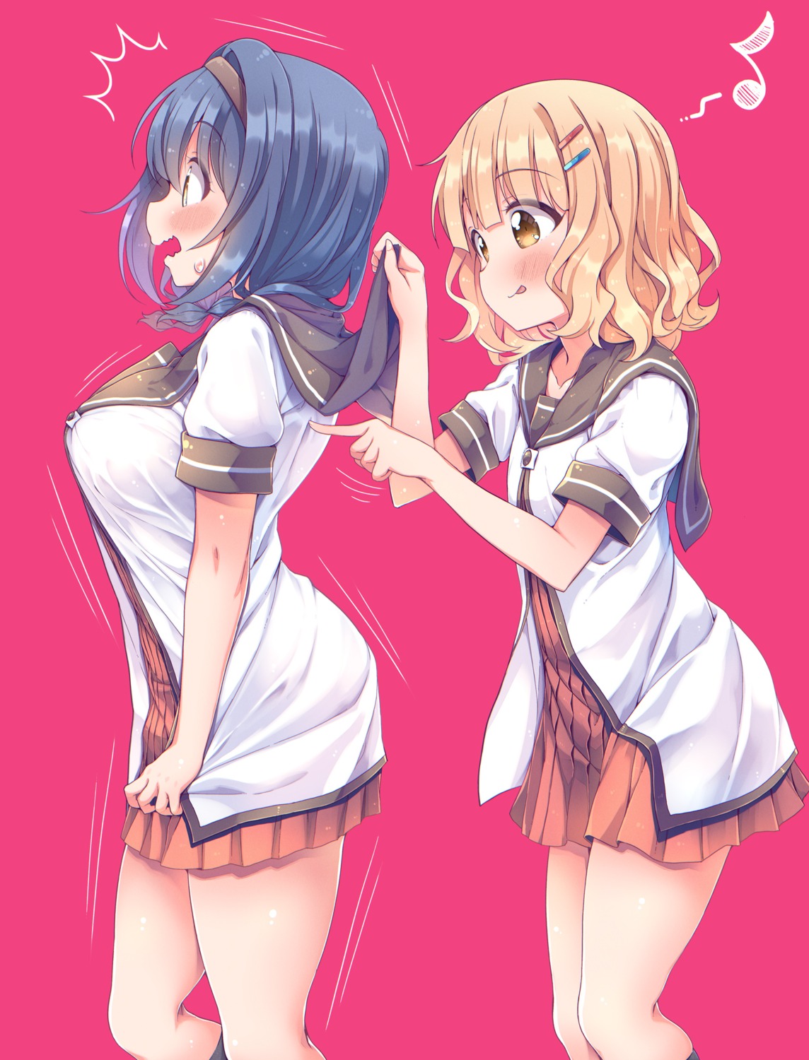 furutani_himawari, oomuro_sakurako, seifuku, takahero, yuri, yuru_yuri