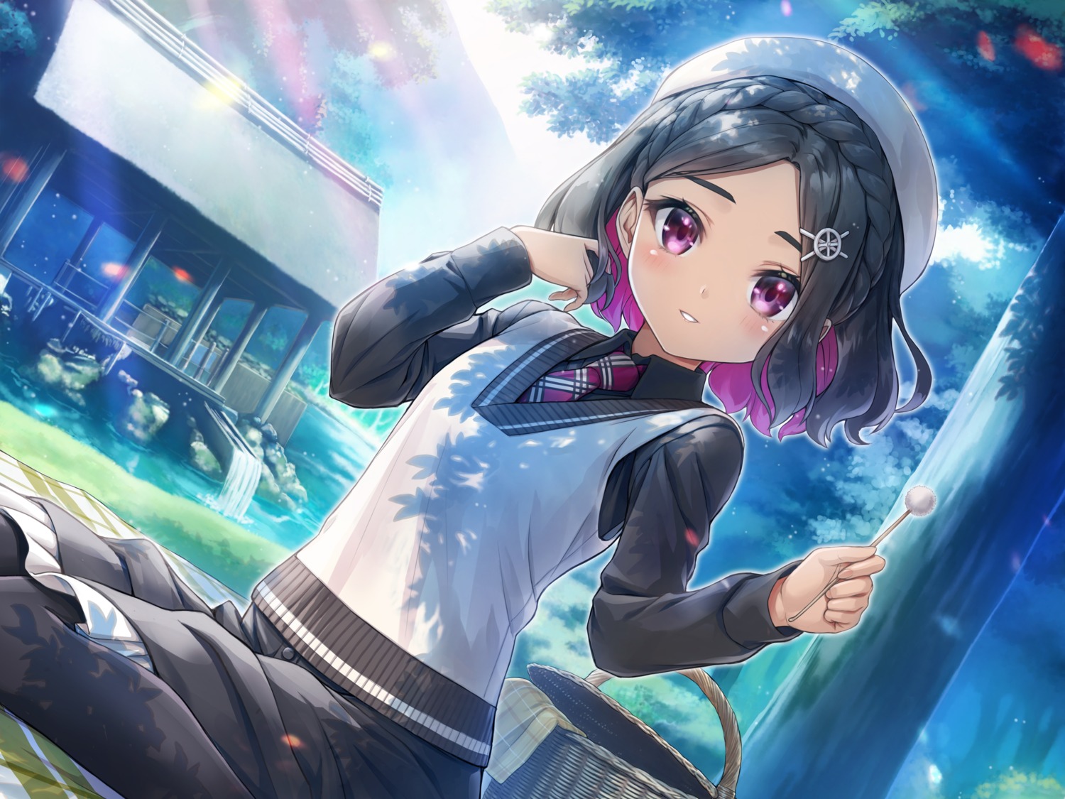 noire_(rail_romanesque), pantyhose, rail_romanesque, raro, sweater, taue_shunsuke, uniform