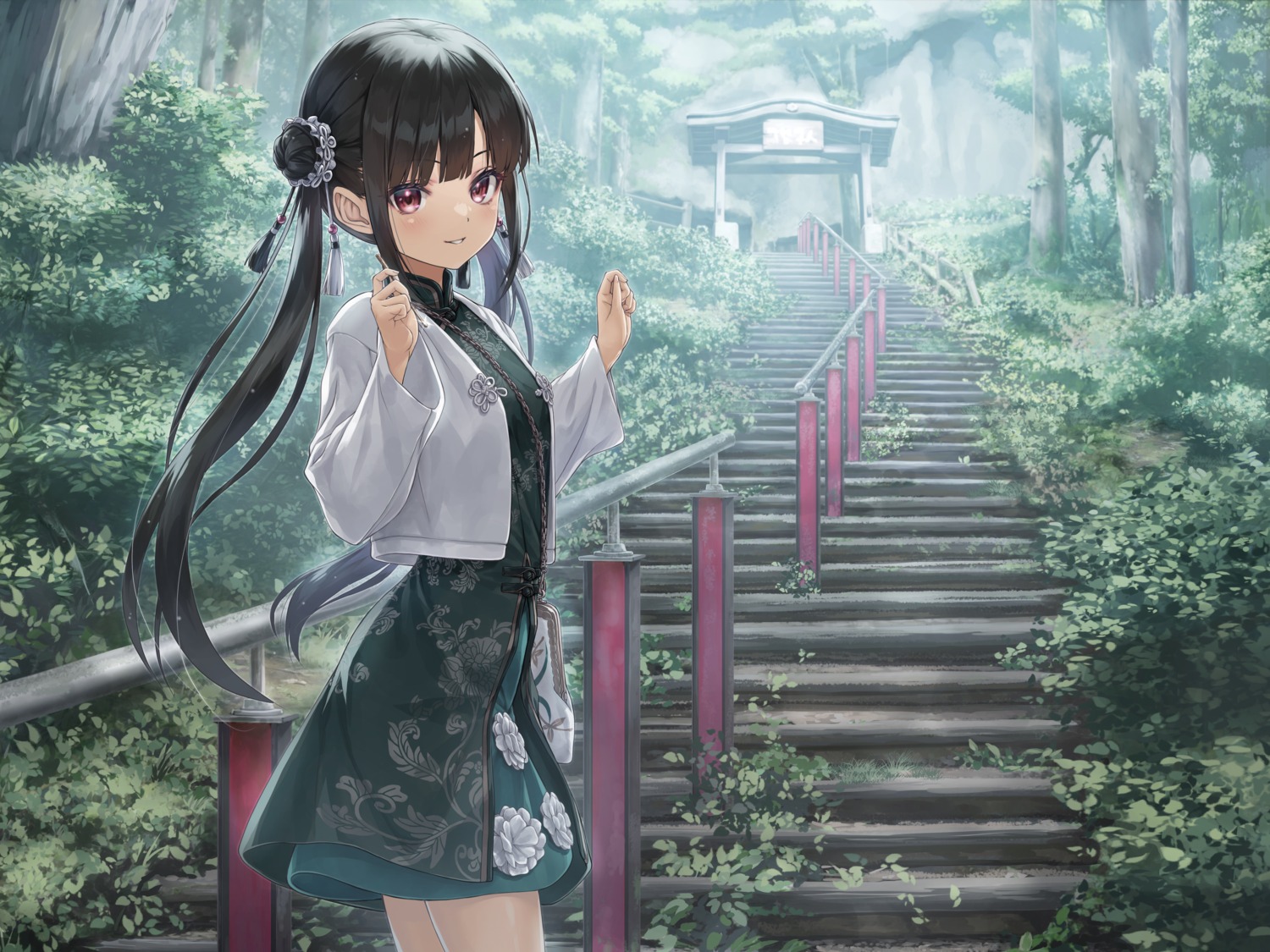 asian_clothes, landscape, maitetsu, rail_romanesque, raro, suika_(maitetsu), taue_shunsuke