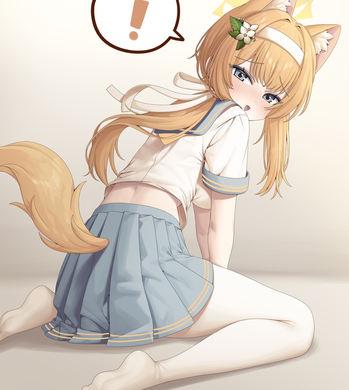 animal_ears, ass, blue_archive, halo, iochi_mari, metaljelly, nekomimi, pantyhose