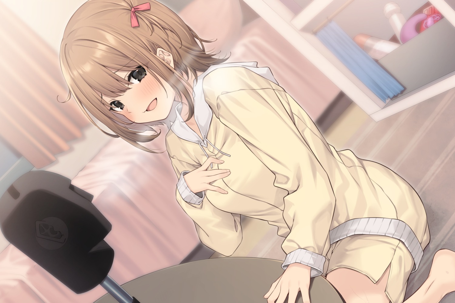 kokusan_moyashi, pajama, vibrator