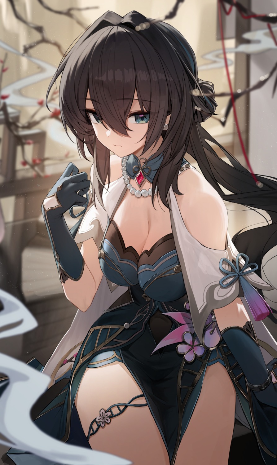asian_clothes, garter, gnns, honkai:_star_rail, ruan_mei