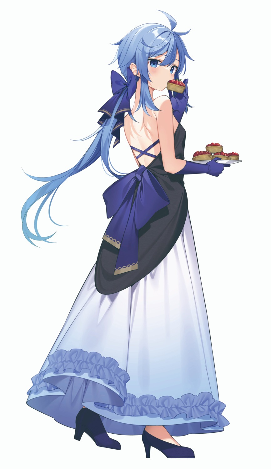 dress, heels, mishima_kurone, no_bra, rokudenashi_majutsu_koushi_to_akashic_record, ryiel_rayford