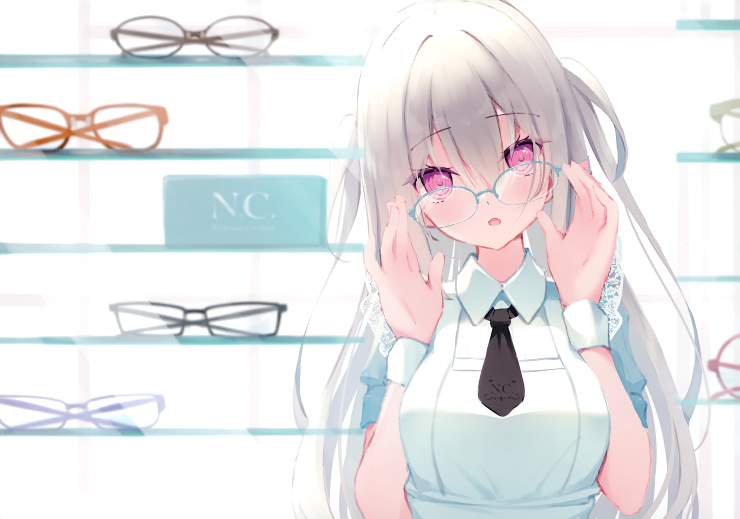 humuyun, maid, megane, nekone_cotton