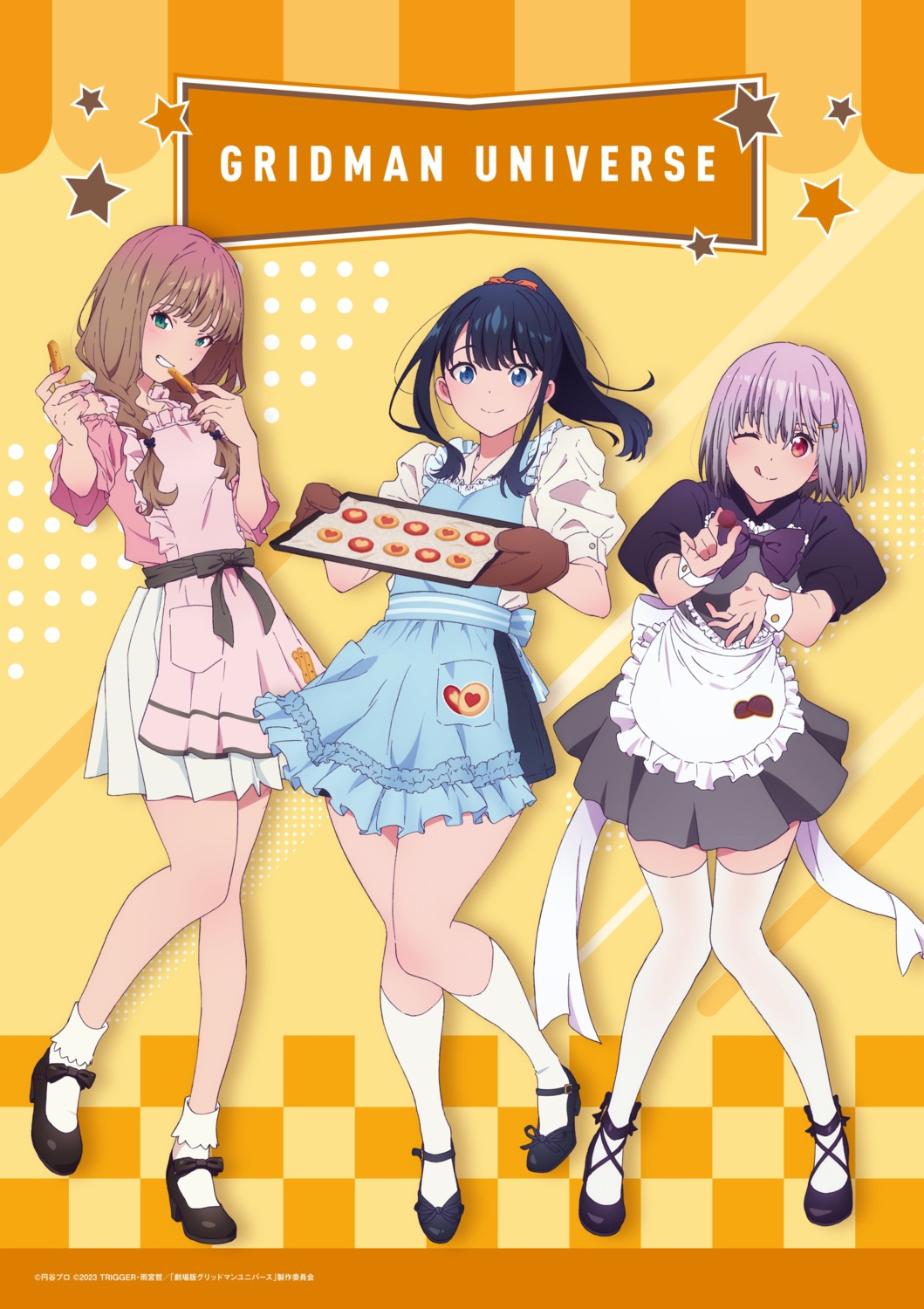 gridman_universe, heels, minami_yume, shinjou_akane, ssss.dynazenon, ssss.gridman, tagme, takarada_rikka