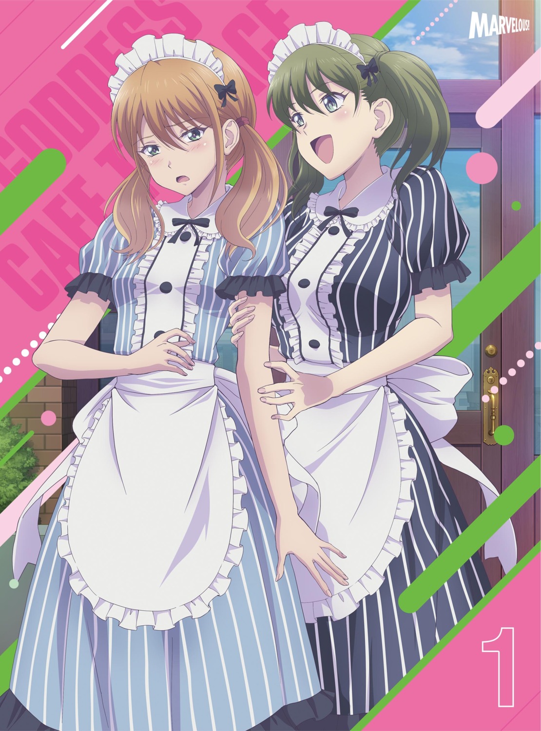 chiyoda_ririka, disc_cover, maid, megami_no_café_terrace, noguchi_masatsune, tsukishima_riho, waitress