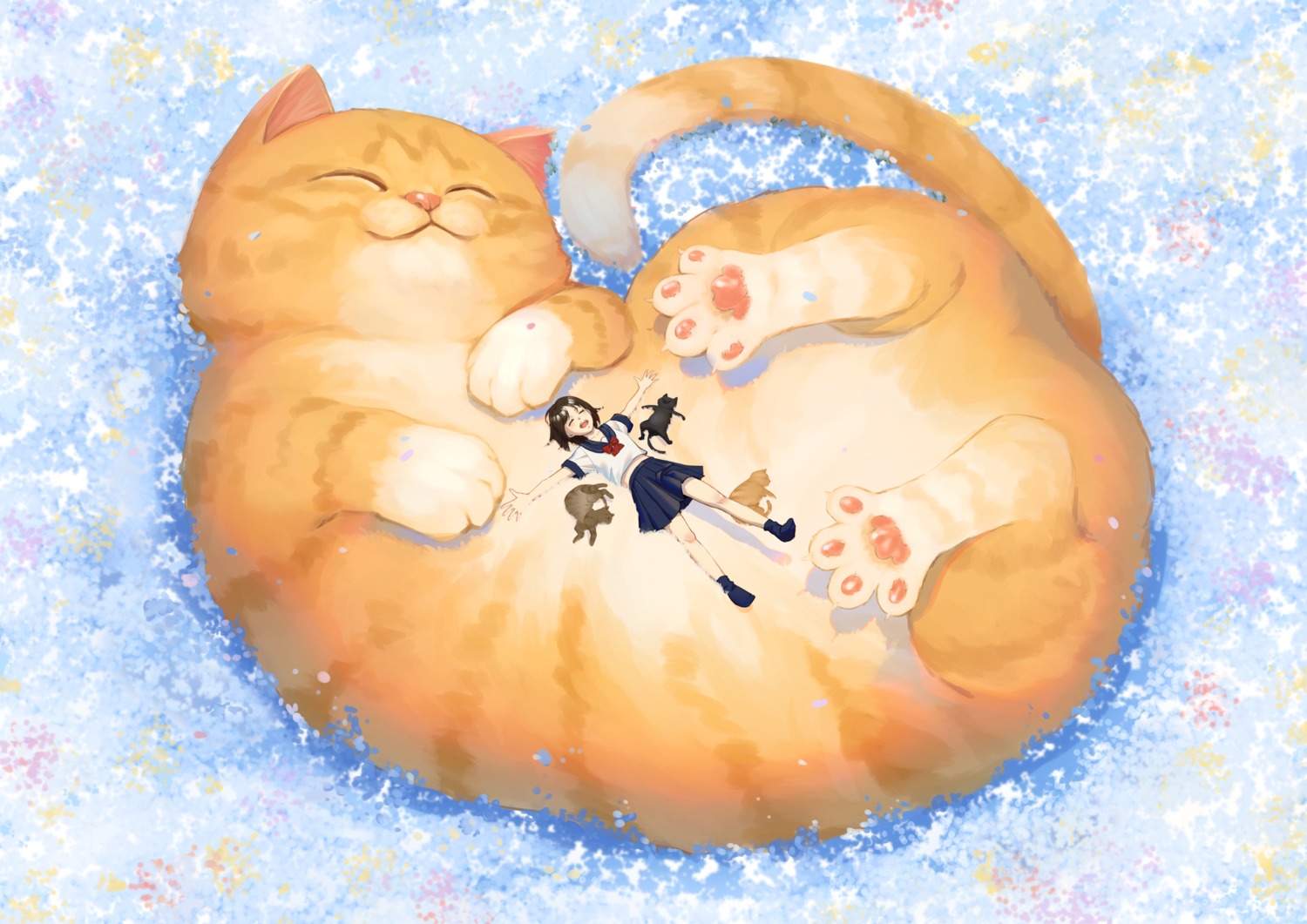 neko, seifuku, soralin_t