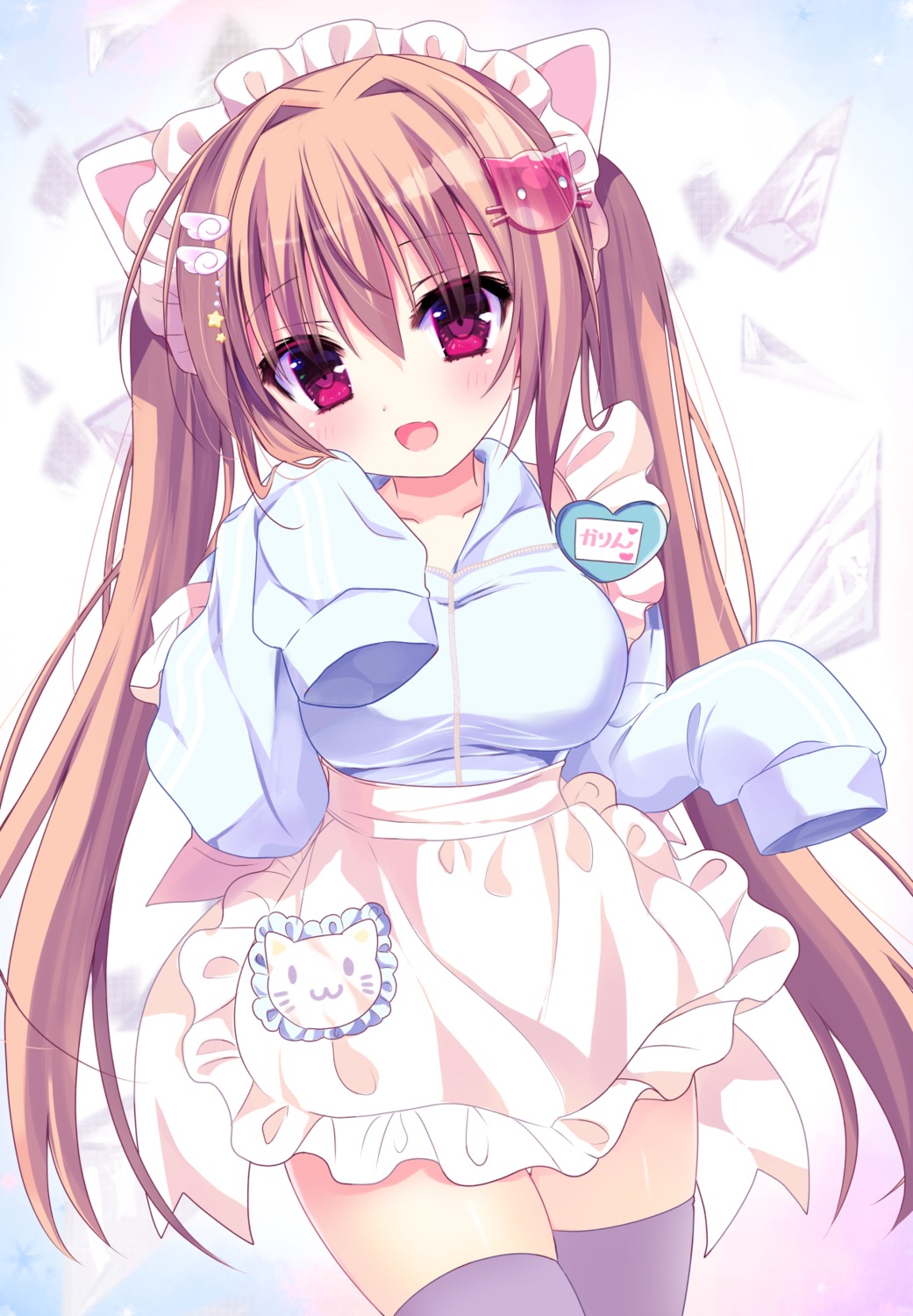 animal_ears, maid, nekomimi, shiwasu_horio, thighhighs