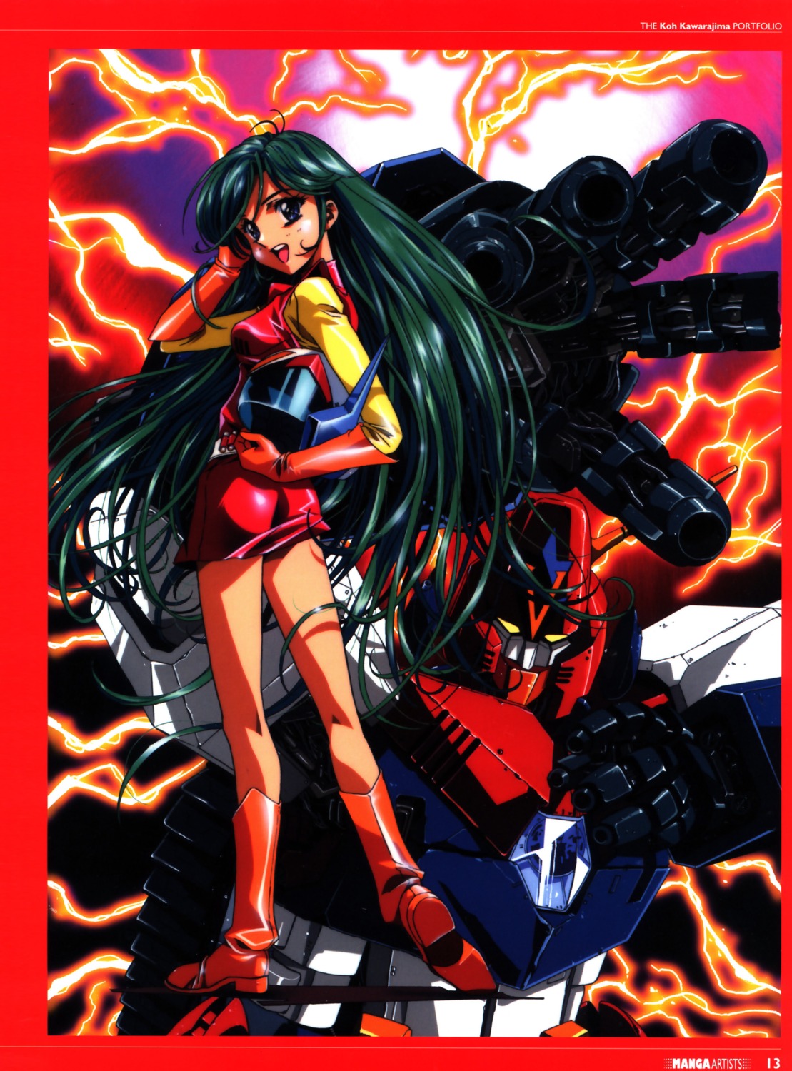 com-battler_v, kawarajima_koh, mecha, nanbara_chizuru