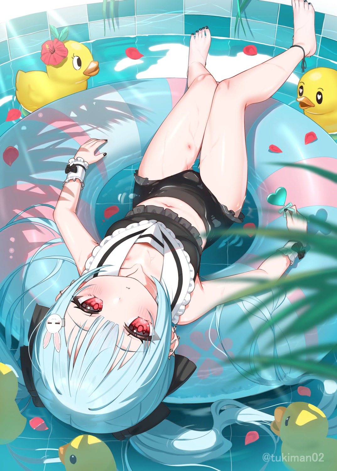 seifuku, swimsuits, tsuki_usagi, wet