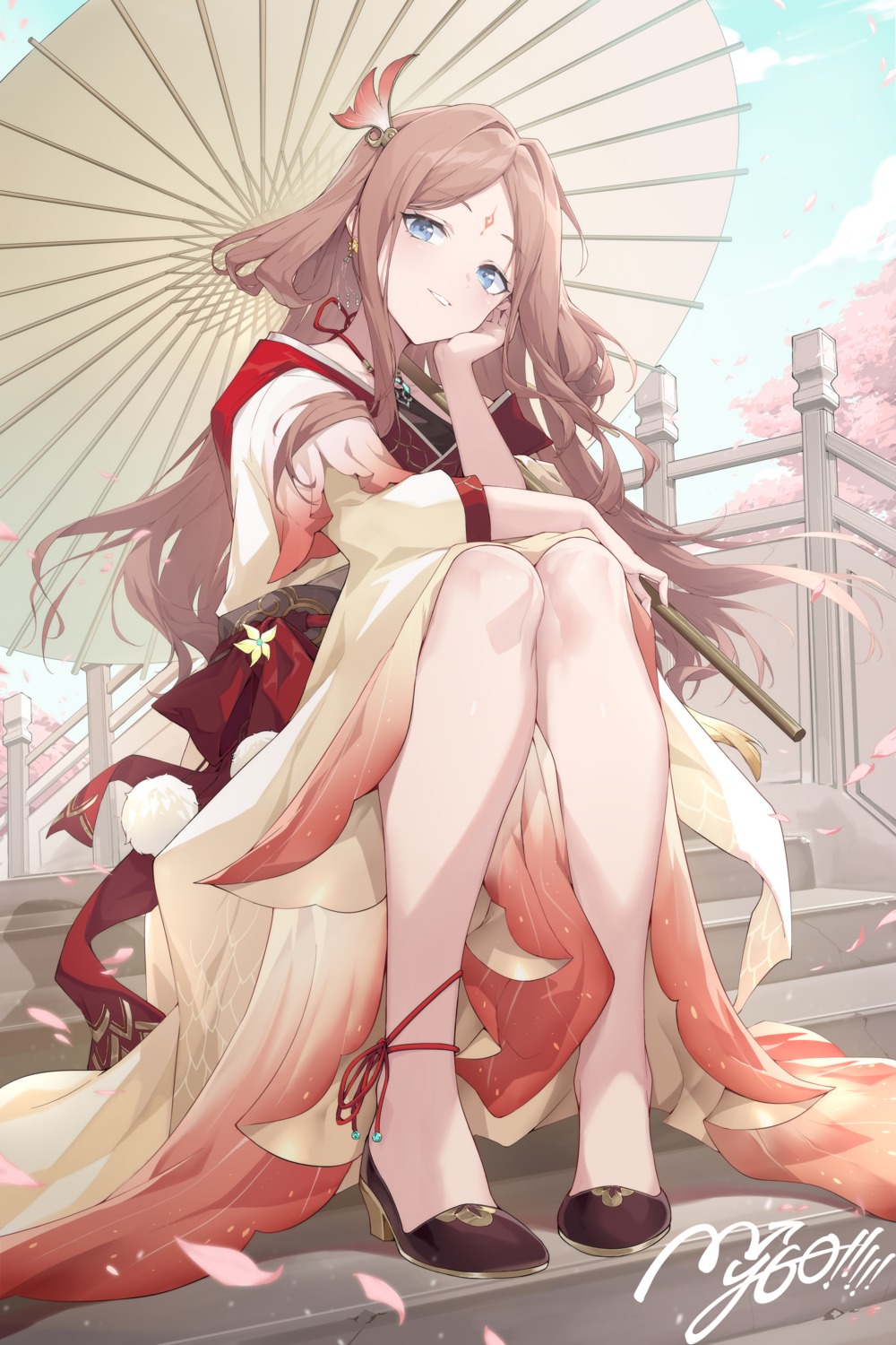 asian_clothes, bang_dream!, bang_dream!_it's_mygo!!!!!, heels, nagasaki_soyo, shanyao_jiang_tororo, umbrella