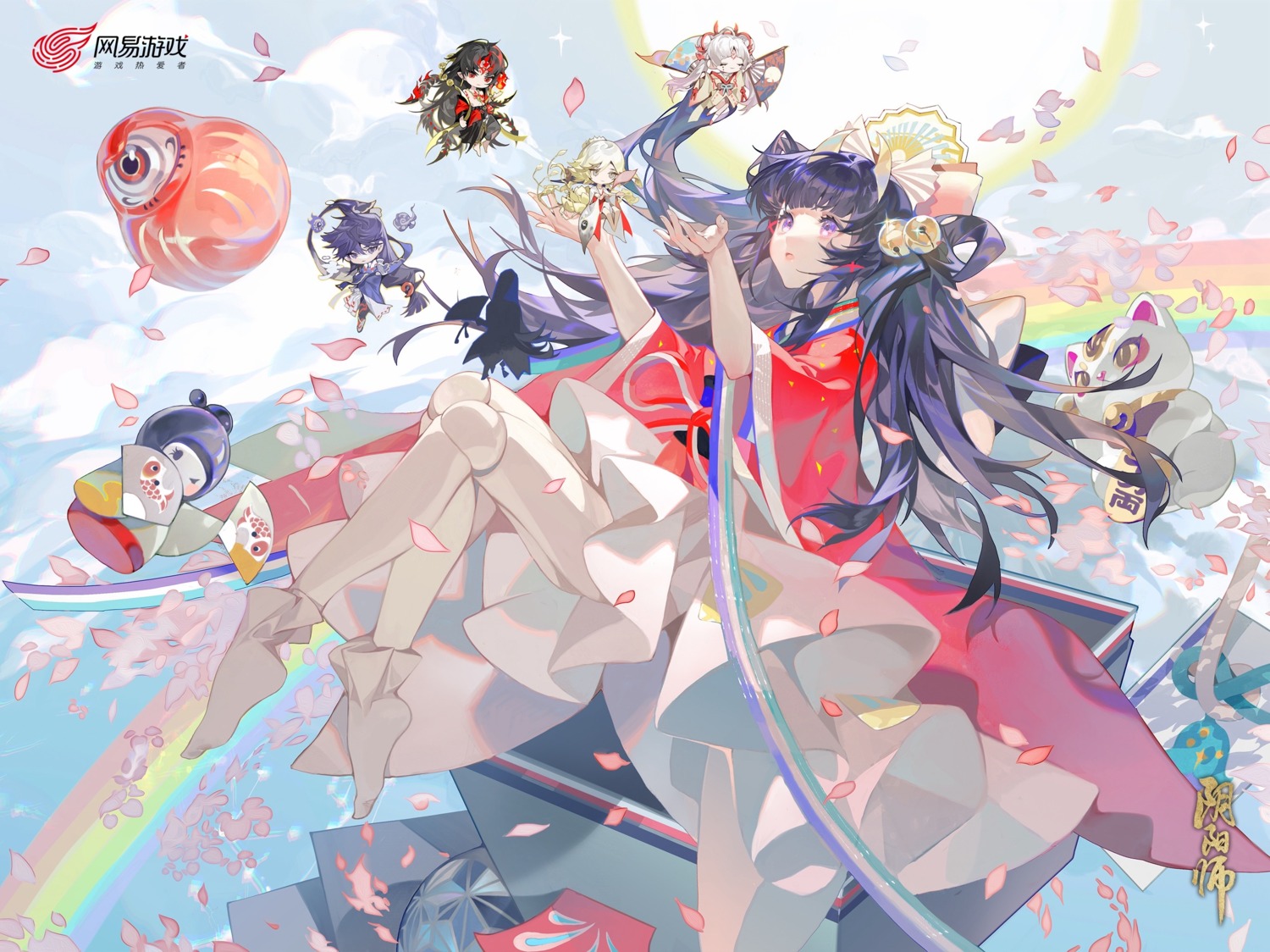 chibi, japanese_clothes, onmyouji, skirt_lift, tagme