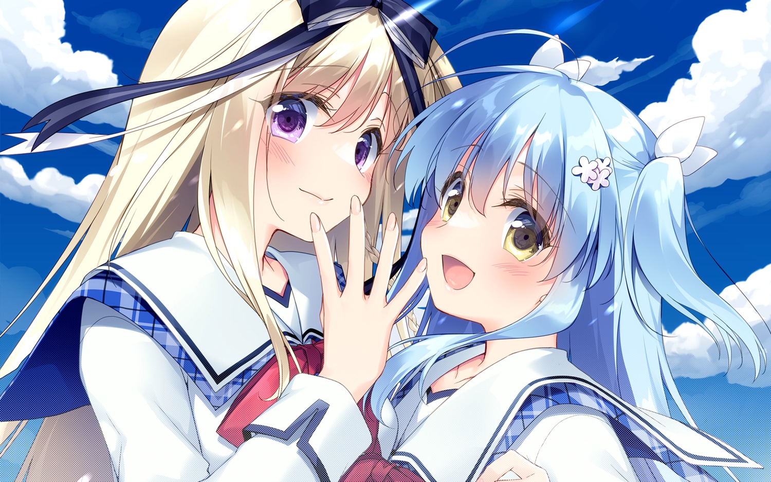 aoto_mikamo, hook, matsushita_makako, motomiya_mitsuki, seifuku, strawberry_nauts, suzunae_houmi